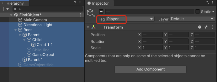 Unity查找物体的6种方法详解 | Winward King's Blog